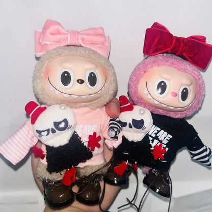 Only For Labu Clothes 17cm Doll Clothes Valentine’S Day Outfit For 17cm Collectible Plush Toy Custom Handmade Lafufu Clothing Bu