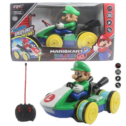 Super Mario Remote Control Car Marios Bros Super Bro Go-kart Gesture Induction Music Lighting Toys Anime Cartoon Figure Kid Gift