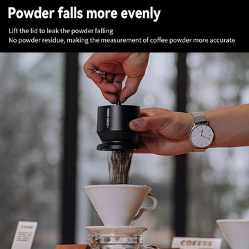 MHW-3BOMBER Espresso-Dosiertrichter mit Rührer, Edelstahl-Kaffeedosierbecher, passend für 58-mm-Siebträger, Heim-Barista-Zubehör