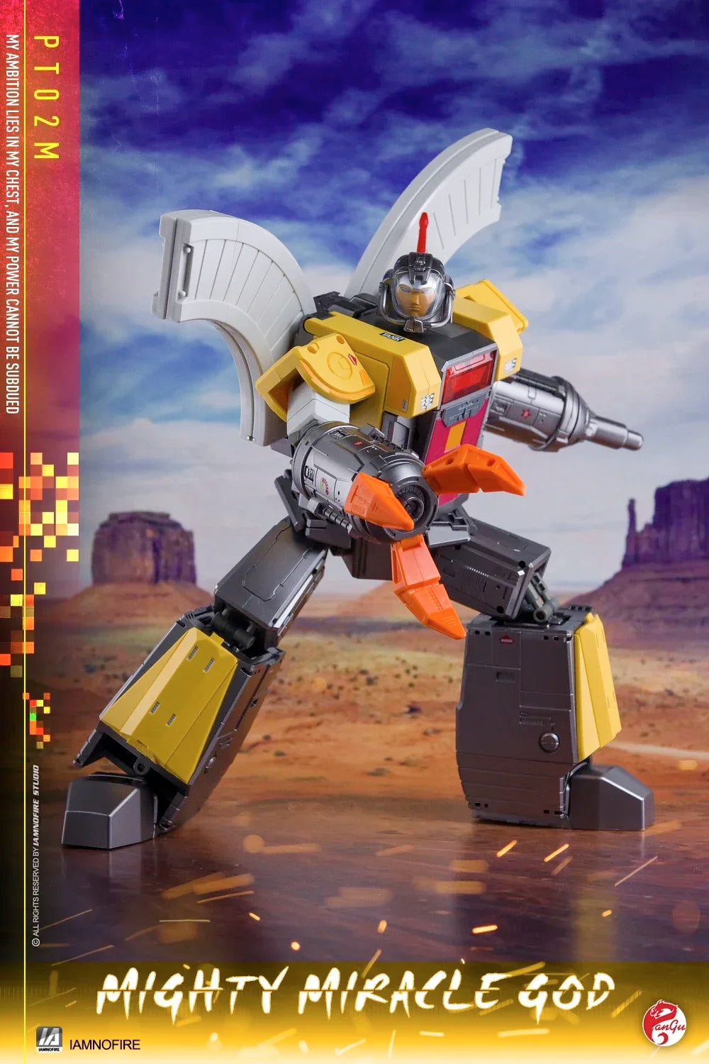 PANGU MODEL Transformation PT-02M PT02M MIGHTY MIRACLE God Scale Down 26cm Defensive Fortress Base Action Figure Toy