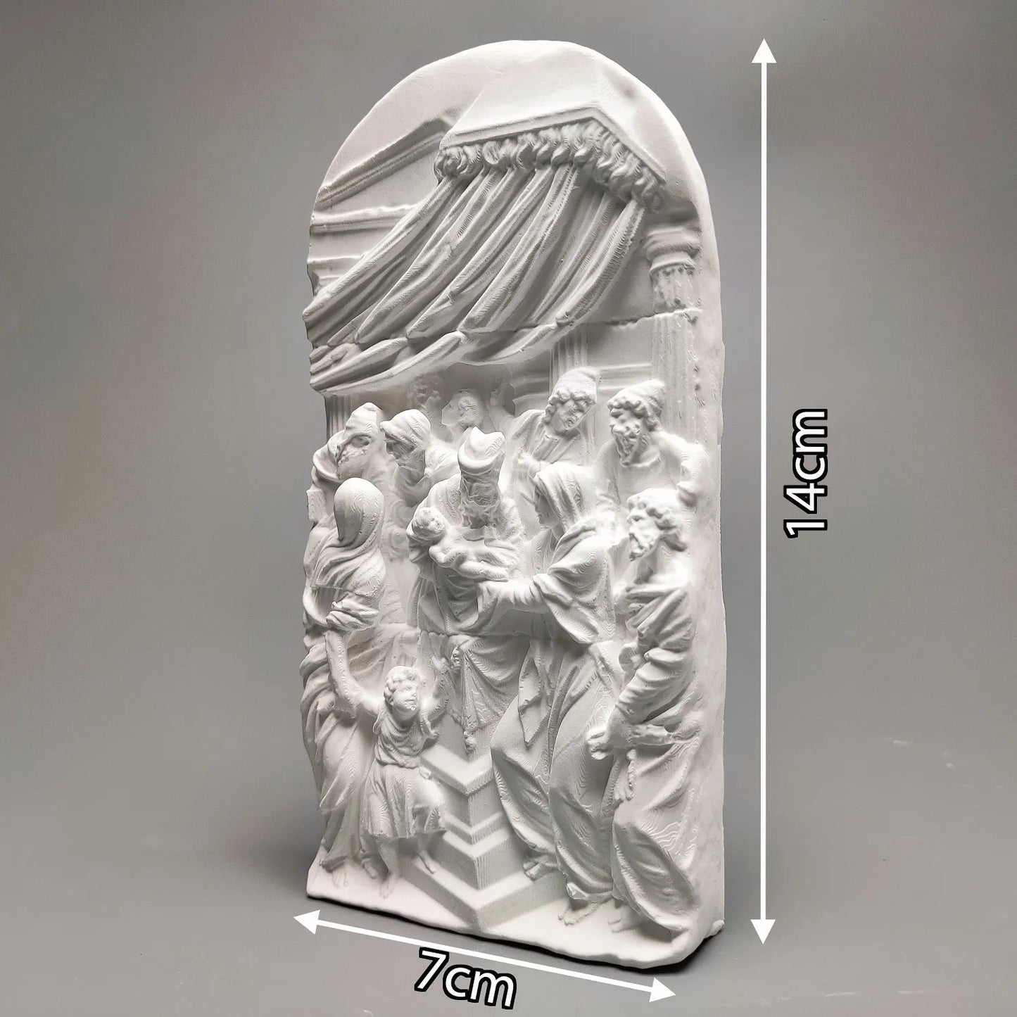 Nordic Art Plaster Figurine Retro Relief Sculpture Decoration Ornaments Interior Art Living Room Figurines Desktop Decor Statue