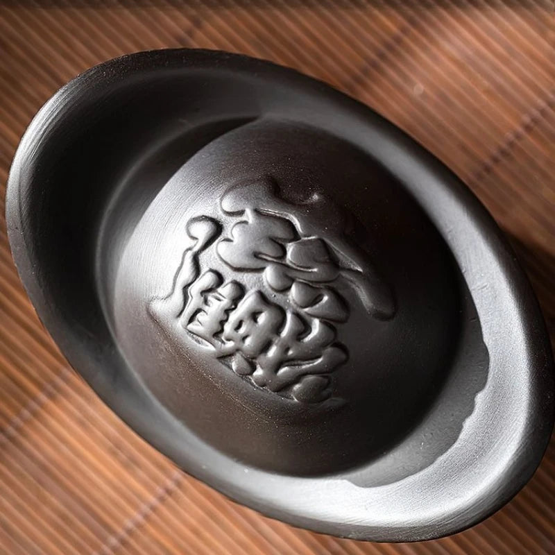 High-end Teapot Cover Holder Purple Sand Xianglong Cover Tray Tea Ceremony Accessories Creative Teaware Vintage Tea Cover Holder