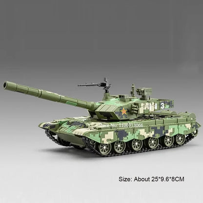 1:32 Amphibious Tank Cars Models Toys Wheel Shock Absorption Armored Miniature Vehicles Light Sound T99A Tanks for Kids Gifts