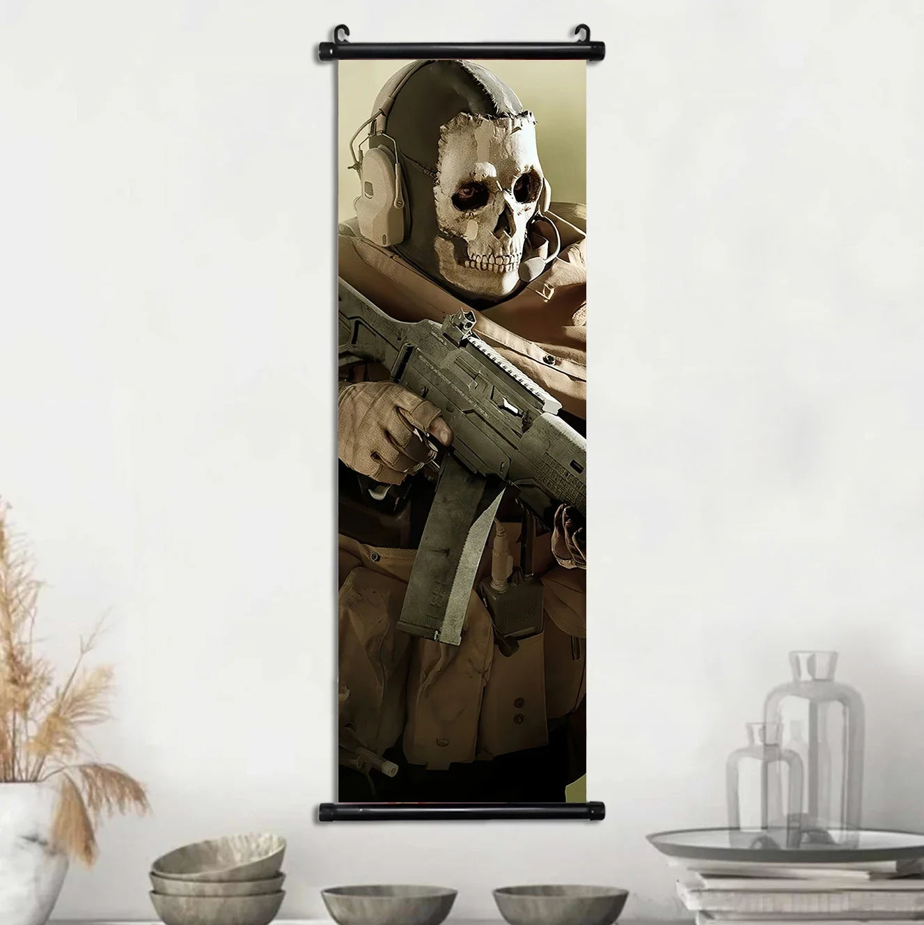 HD Hanging Scroll Call Of Duty Painting Modern Wall Artwork Simon Riley Picture Print Canvas Game Poster Home Decor Living Room