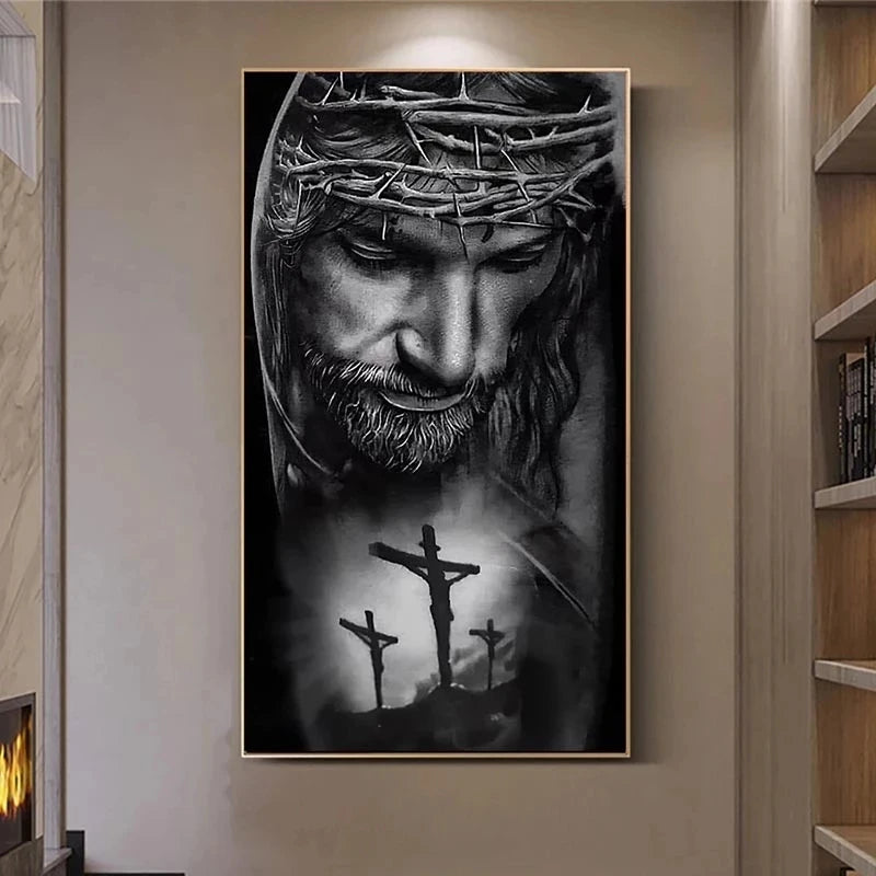 Crown of Thorns Jesus Christ Religion Art Posters Canvas Painting Wall Prints God Picture Living Room Corridor Modern Home Decor