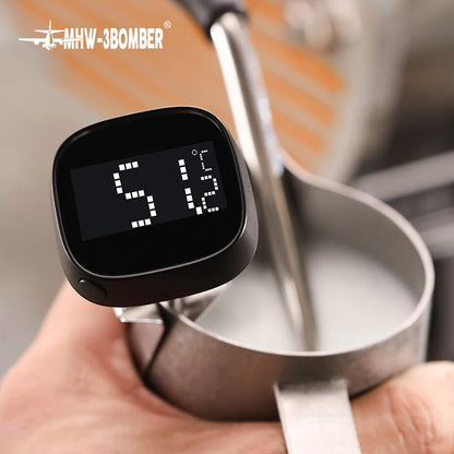 Thermomètre à café numérique à lecture instantanée, pour Latte Art Pen, pichet à mousse de lait, accessoire de cuisine Chic pour la maison, Barista, MHW-3BOMBER