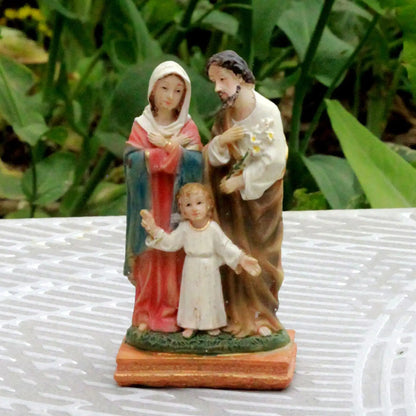 Nativity Figurine Statue Christmas Gift Mini Christian for Desktop