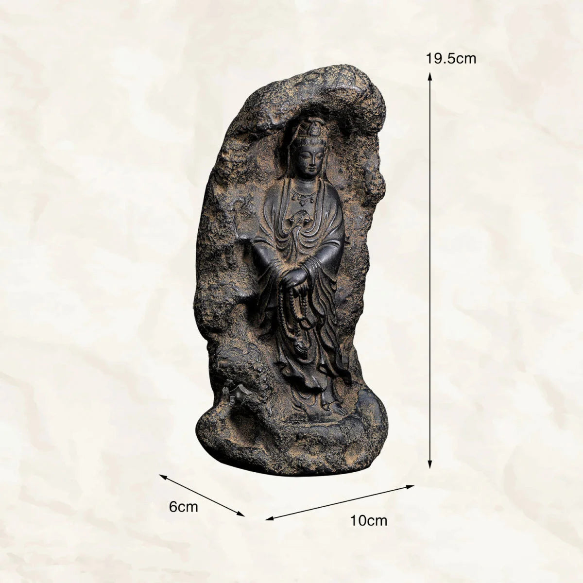 Puci Guanyin Zen Decorative Buddha Ornaments Retro Home Living Room Study Tea Room Table Decoration Accessories Art Figurine