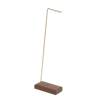 Wind Chime Stand Decoration with Base Desk Stand Indoor Ornament Wood Heavy Duty