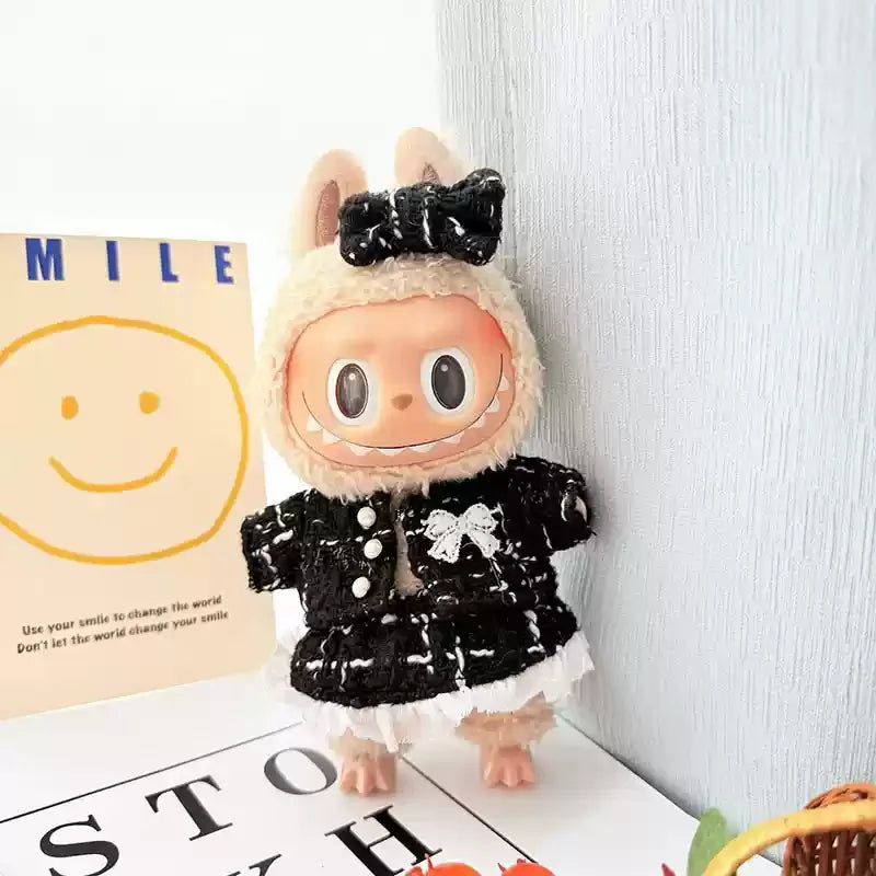 17cm Lafufu Doll's Clothes Shoes Bag The Monster Outfit Accessories Clothing Gift Sweet Princess High-quality Dress