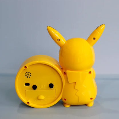 Pokemon Clock Anime Figures Pikachu Catoon Kawaii Model Action Decoration Toy Children Alarm Pointer Watch Student Kids Gift