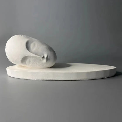 Sleeping Muse Museum Replica Model Simple Art Gypsum Sculpture Creative Ornaments Modern Simple Decorative Crafts Decor Statue