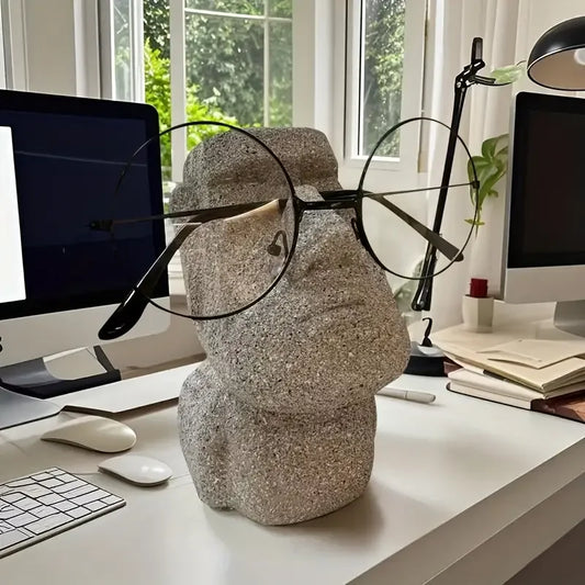 Funny Creative Glasses Holder Decorative Glasse Lenses Stand Office Accessories Figurines Miniatures Room Ornaments Home