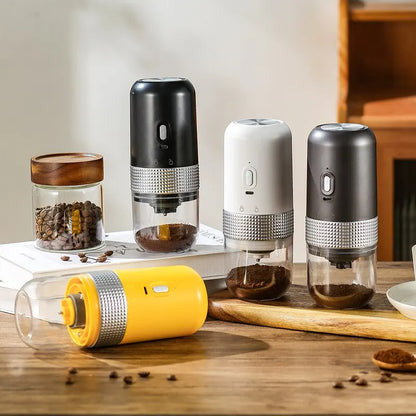 Elektrische Kaffeebohnenmühle, USB-Aufladung, Mini-Kaffeebohnenmühle, Espresso-Gewürzmühle für die Küche