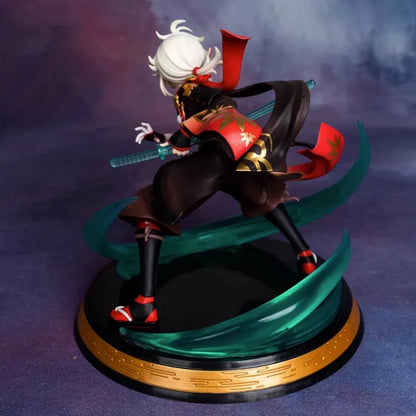 Figurine de dessin animé Genshin Impact Kaedehara Kazuha, 18cm, personnage d'action Inazuma, décoration de salle, cadeau d'halloween et de noël