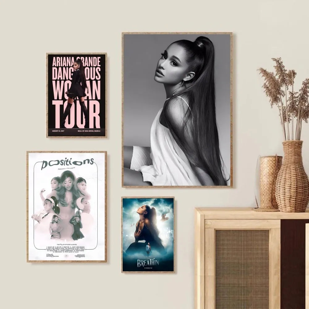 Popular Pop Singer-Ariana Grande Poster Wall Art Home Decor Room Decor Digital Painting Living Room Restaurant Kitchen Art