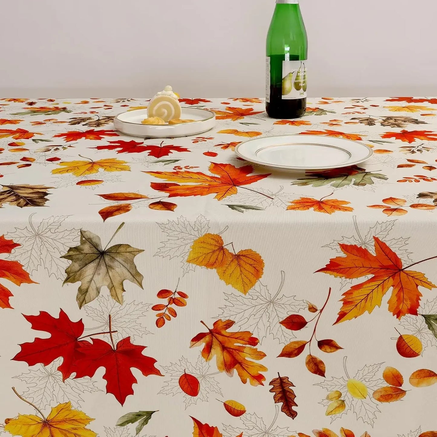 Autumn Maple Leaf Rectangle Tablecloth Table Decor Thanksgiving Waterproof Table Cloth for Wedding Party Thanksgiving Decoration