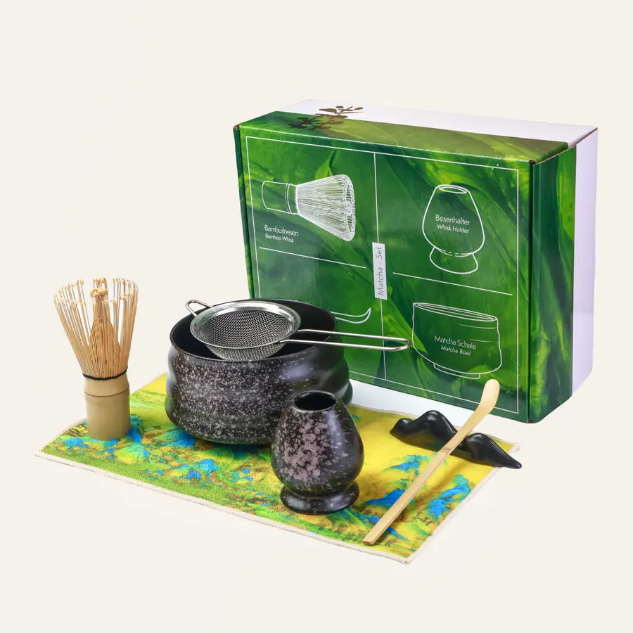 7PCS/Set Japanese-style Matcha Tool Set, Chasen Stand, Tea Scoop, Tea whisk Holder, Bamboo Accessories, Tea Whisking Tools