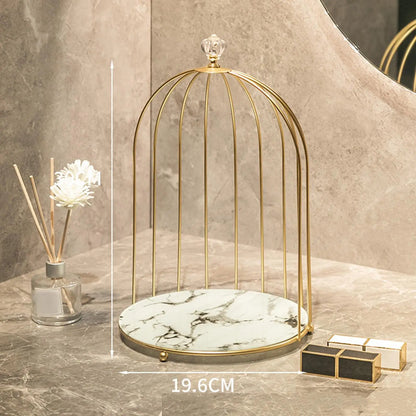 Perfume Rack, Makeup Organizer, Jewelry Display Stand Luxury Holder Cosmetics Shelf Tray for Vanity, Desktop,
