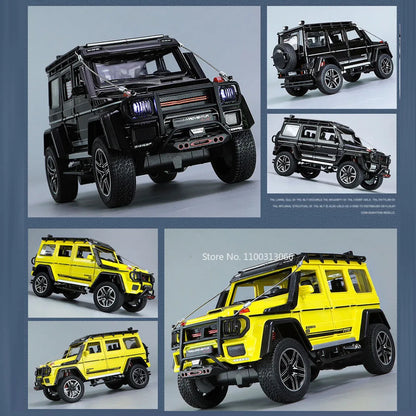 1:24 Metal G550 G800 Models Cars Toys Adventure Edition Light Sound Off-road Wheel Pull Back SUV Vehicle Children Birthday Gifts