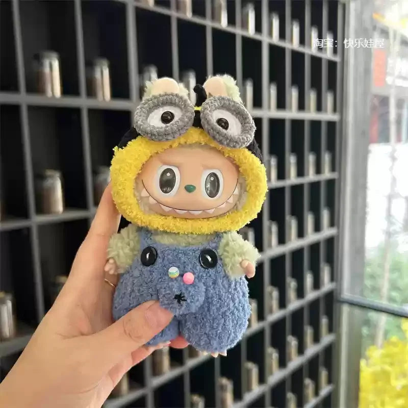 New In Stock V1 V2 Lafufu Clothes Handmade Art Weaving Toys Anime Cute Lafufu Surrounding Toys Gifts Decoration Pendant  Set