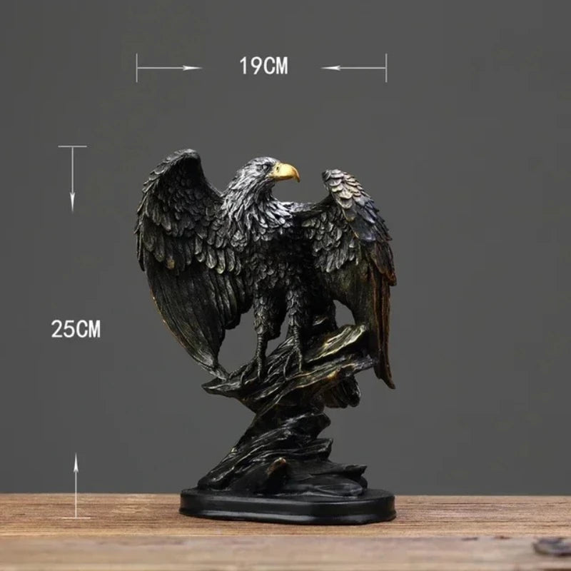 Eagle Statue Resin Ornament, Home Decor Office Decor Statue, Symbol of Wealth Freedom Power, Birthday Holiday Gift