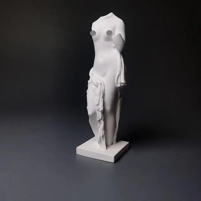 Mythological Goddess Statue Plaster Sculpture Minimalist Decor Classical Art for Desktop Display Home Scented Diffuser Stone