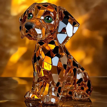 1 pc Handmade Dog Figurine Resin Puppy Ornament Collectible Art Animal Sculpture Ornament Dog Sculpture Home Bar Decor