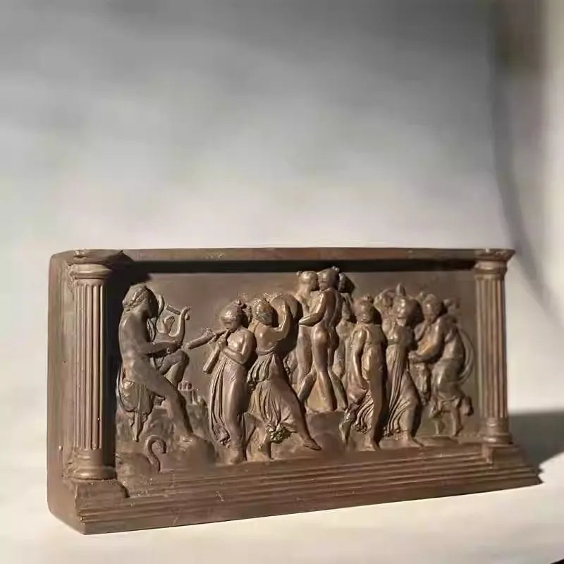 European Retro Statues Sculptures Desk Incense Ornaments Home Decor Gift Living Room Decorative Crafts Retro Study Room Statue