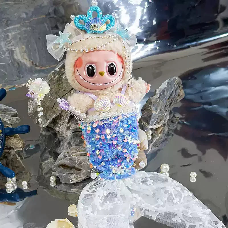 For 17cm Lafufu Clothes Mermaid Baby Clothes Shining Fairy King Multi-Color Multi-Piece Accessories Skirt Birthday Gift