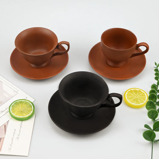 2PCS/Set High-end Coffee Cups And Saucers, High-value Ceramic Mugs, Business-style Latte Art Coffee Cups, Hand-pinched Cups