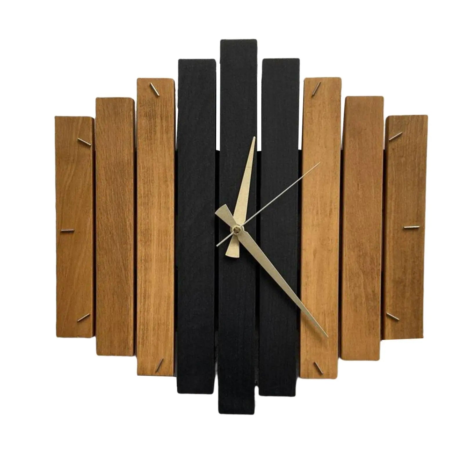 12inch Modern Wooden Wall Clock DIY Pointer Quartz Silent Hanging Steampunk for Office Hotel Home Living Room Decors