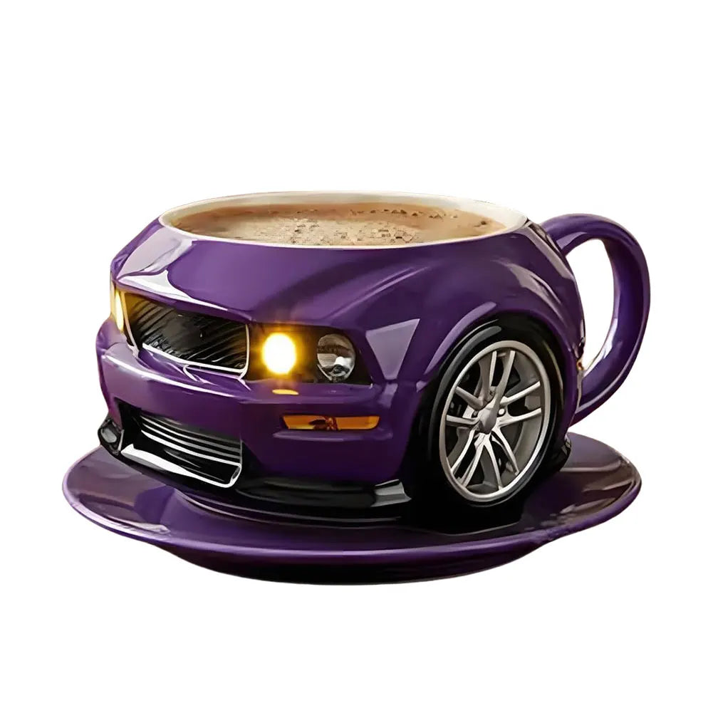 Car Shaped Coffee Cup Creative Novelty Drinkware Funny Gifts for Men Boyfriend Dad Husband Car Lovers