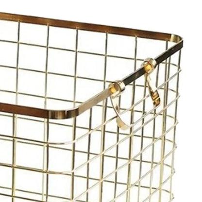 Nordic Style Metal Utility Storage Bin Laundry Basket , 2 Color -