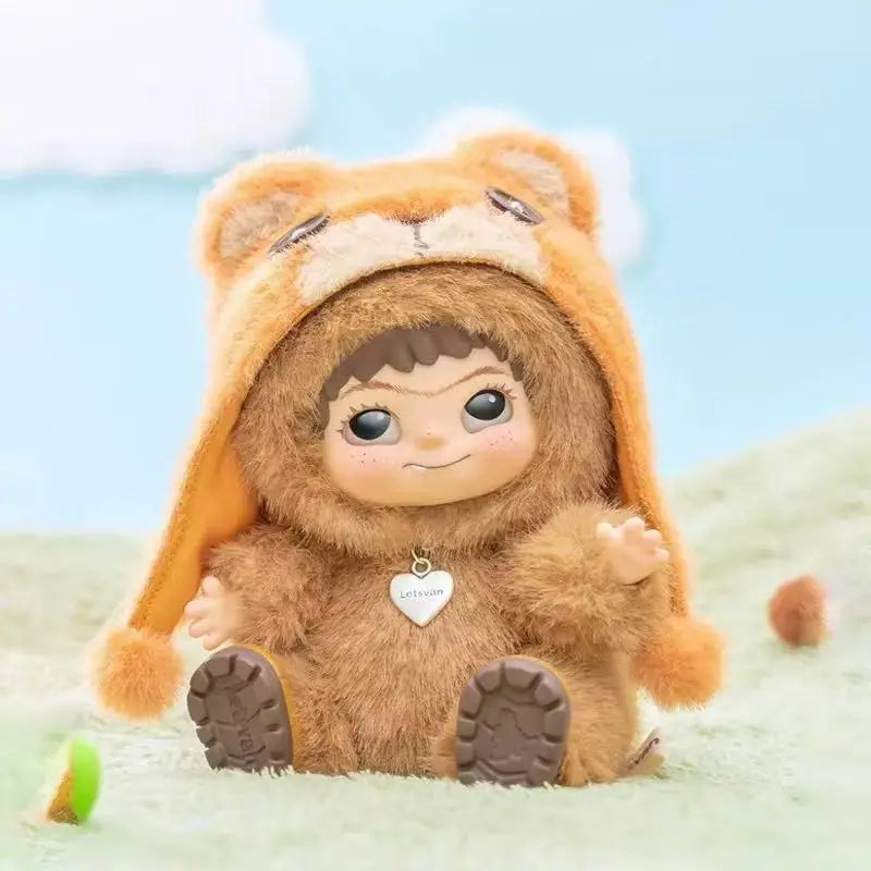 Wakuku Blind Box Fuzzy Trendy Fun Party Series And Wakuku Panda Elevator Action Figure Doll Bag Surprise Bag Pendant Doll Gift