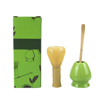 3PCS/Set Japanese-style Plastic Tea Whisk, Matcha Spoon, Tea Whisk Stand, Perfect Gift For Ceremony, Traditional Decoration