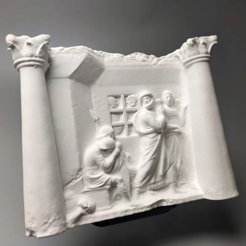 Nordic Art Retro Relief Ornaments Plaster Figure Sculpture Decoration Ornaments Art Home Luxury  Modern Living Room Figurines