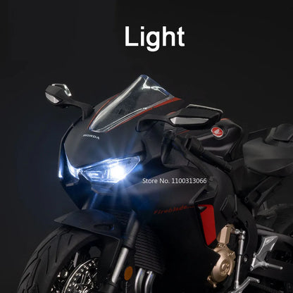 1:9 Honda CBR 1000RR Monkey Motorcycles Toys Alloy Cars Miniature Models Wheel Turned with Light Vehicles Boys Festival Gifts