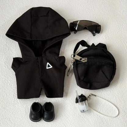 Clothes for Labubu Jackets 17cm Outfit Accessories for The Monster Korea Kpop Idol V1/V3 Commando Jacket Clothing Pendant Mp5