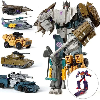 6 IN 1 Bruticus Transformation Robot Toys HZX IDW ONE NO BOX Sets  Action Figure KO 6in1