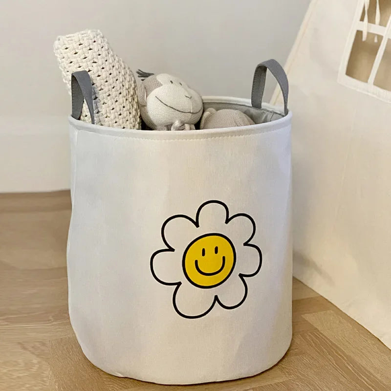 Thickened Cloth Storage Bucket Student Dormitory Household Balcony Clothes Dirty Clothes Bucket Children's Toys Storage Basket