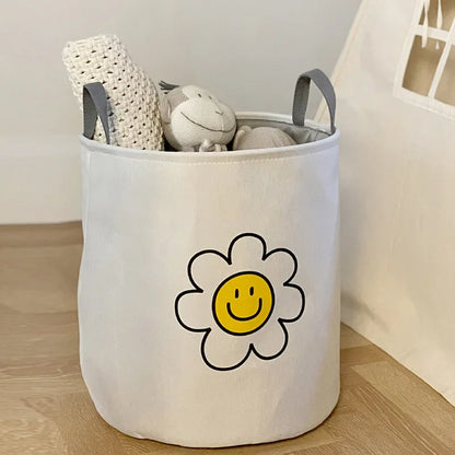 Thickened Cloth Storage Bucket Student Dormitory Household Balcony Clothes Dirty Clothes Bucket Children's Toys Storage Basket