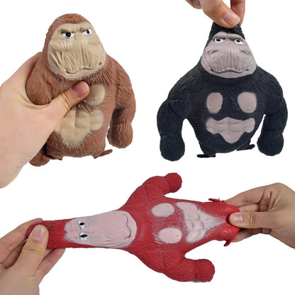 1PCS Anime Figure Toys Latex Monkey Gorilla Toys Jungle Animal Figurines Christmas Gifts For Kids Adult Birthday