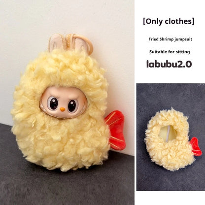 In Stock For 17 Cm V1/V2/V3 Ropa Lafufu Clothes Fried Shrimp Onesie Explosion Cute Animal Clothes Outfit Display Kawaii Gift