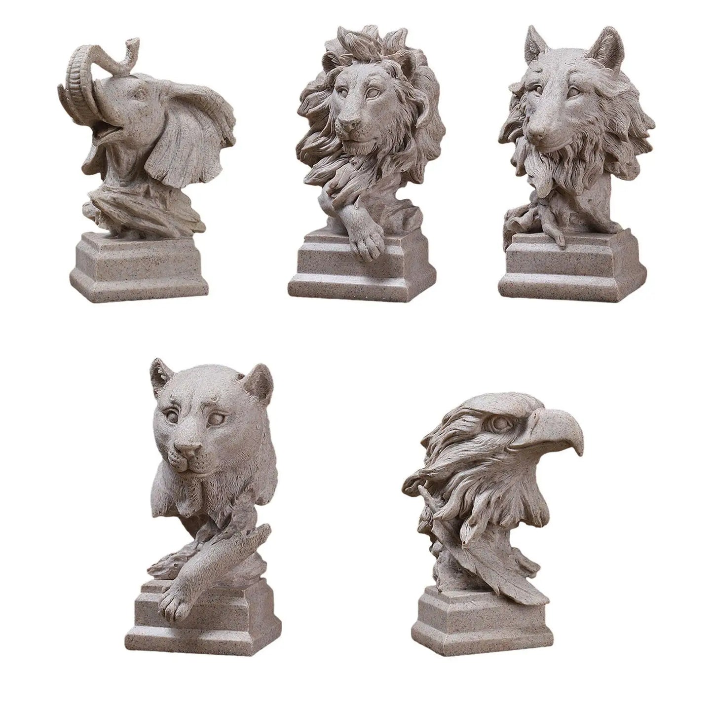 Animal Sculpture Ornament Modern Realistic Gift Tabletop Centerpiece for