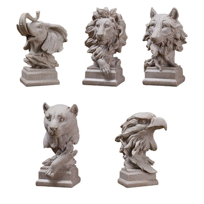 Animal Sculpture Ornament Modern Realistic Gift Tabletop Centerpiece for