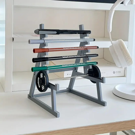 Creative Barbell Pen Holder Fitness Themed Fitness Pen Holder Perfect Gift for Fitness Enthusiasts Weightlifters