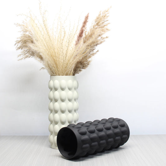 A Large Elegant Art Vase, Bohemian Vase for Farmhouse Decoration - Perfect for Living Room, Shelf, Table, Bookshelf, Fireplace Rack and Entrance Hall