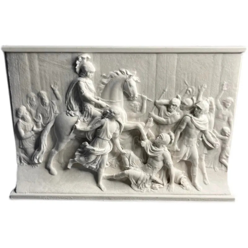 Nordic Retro Roman Relief Ornament Figure Sculpture Art Gypsum Statue Home Decoration Stereoscopic Prints Aesthetic Room Decor