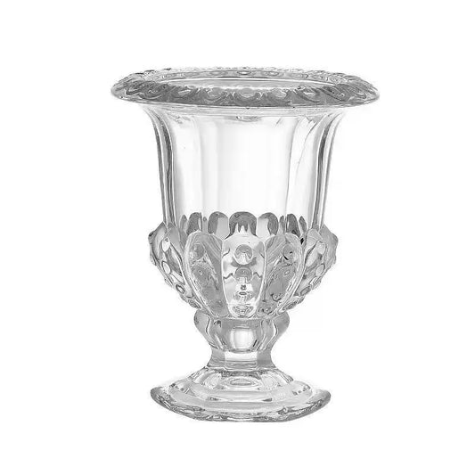 Vintage Wind Lamp Stemware Glass Vase Transparent Crystal Glass Flower Arrangement Water Living Room Decoration